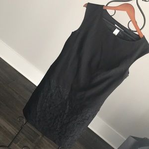 Black dress with lace detail